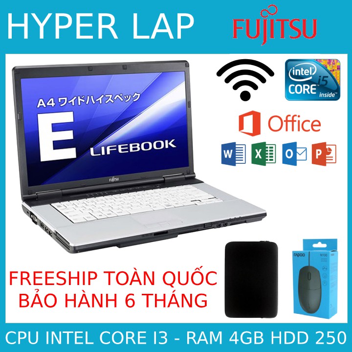 Laptop FUJITSU CORE I3 RAM 4GB siêu mượt, cực bền