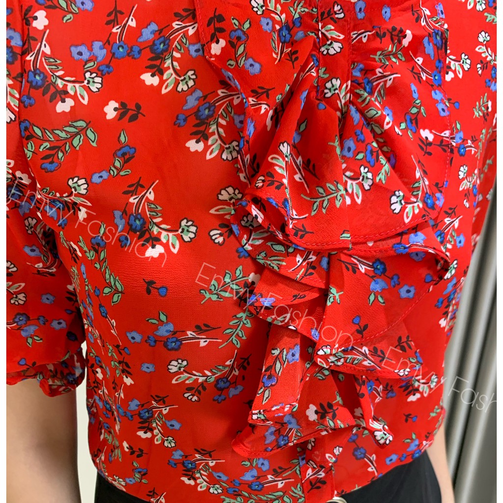 [Mã WASTUP giảm 10% tối đa 30K đơn 99K] Áo voan hàn hoa bèo ngực Emvy - A6 | BigBuy360 - bigbuy360.vn