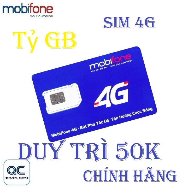 Sim 4G TỶ GB mobifone chia sẻ thoải mái xem fim thả ga duy trì 50k