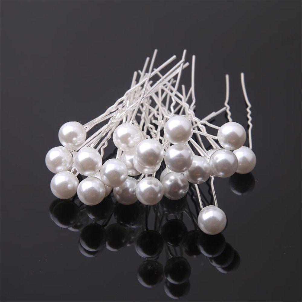 Bộ 20 Trâm Cài Tóc Đính Ngọc Trai Tạo Kiểu Tóc Cho Nữ