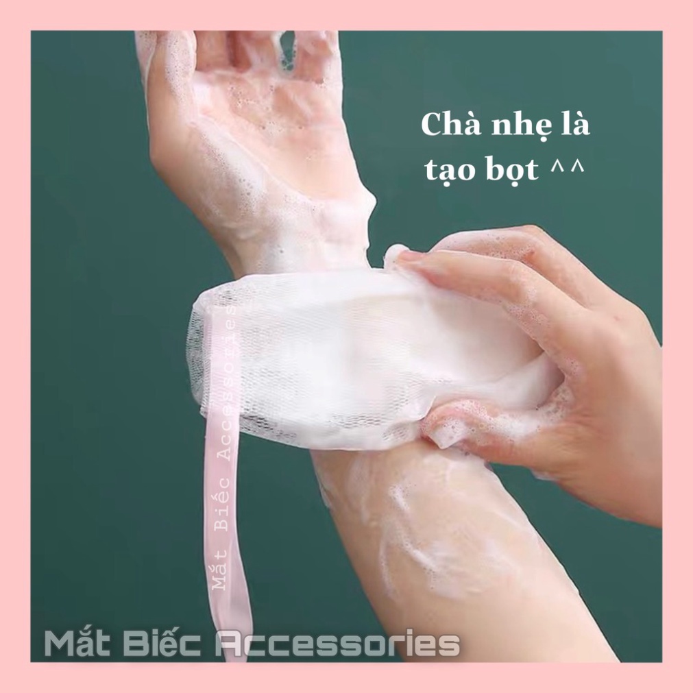 SS56 Túi lưới tạo bọt đựng xà bông, soap tắm cao cấp