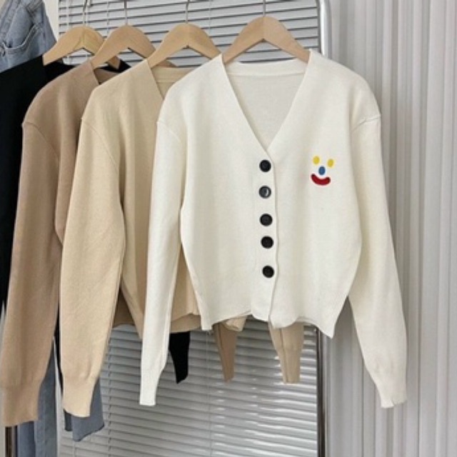 Áo khoác cardigan thun gân len nhẹ SL alohashop91