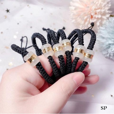 Vòng chỉ đỏ may mắn tết lu ngọc xinh xắn, vòng tay bibi silver dây chỉ