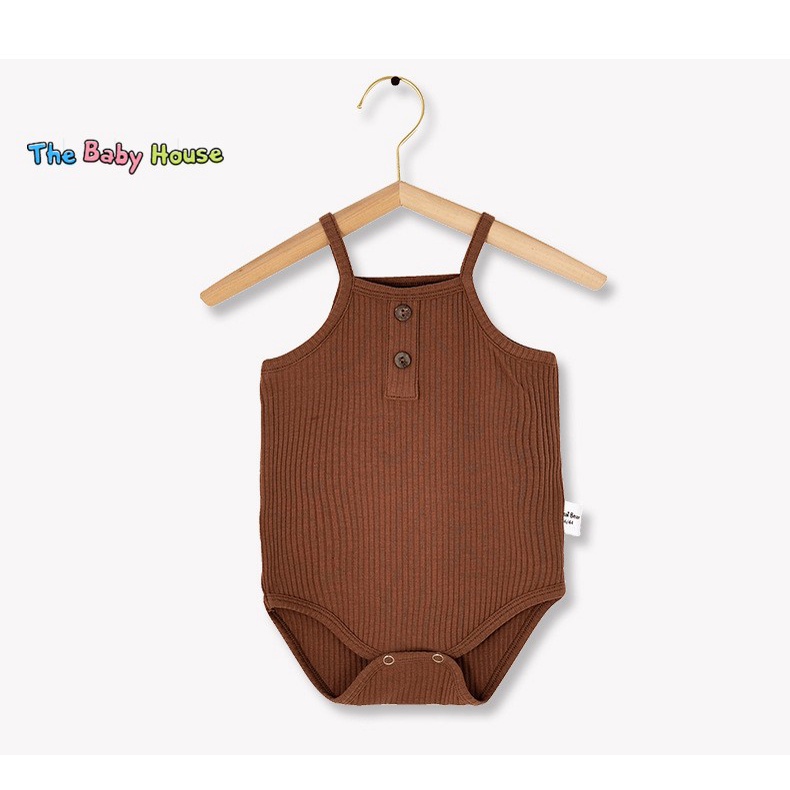 Bộ Áo Liền Thân Cho Bé  𝐅𝐑𝐄𝐄𝐒𝐇𝐈𝐏 Bodysuit Không Tay Phong Cách Đơn Giản Thoải Mái Dễ Thương Cho Bé Trai Bé Gái