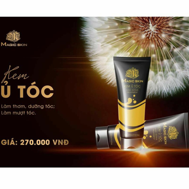 KEM Ủ TÓC Magic Skin DƯỠNG ẨM, Ngăn Ngừa Gãy RỤNG, giúp tóc bóng mượt và chắc khỏe 300g