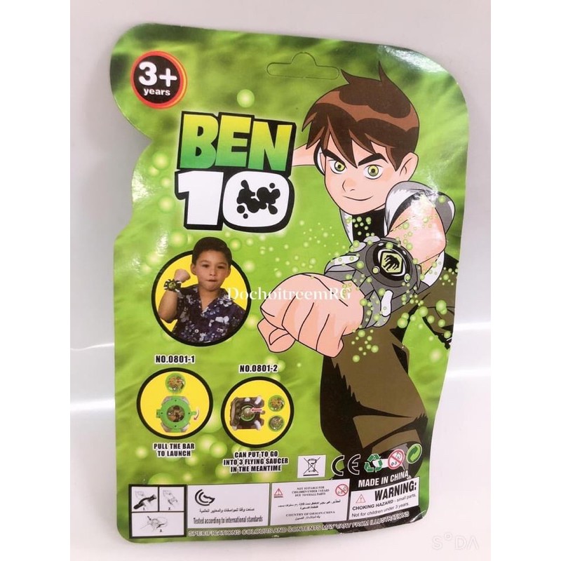 Đồng hồ Ben 10 bắn thẻ (kèm 3 thẻ)