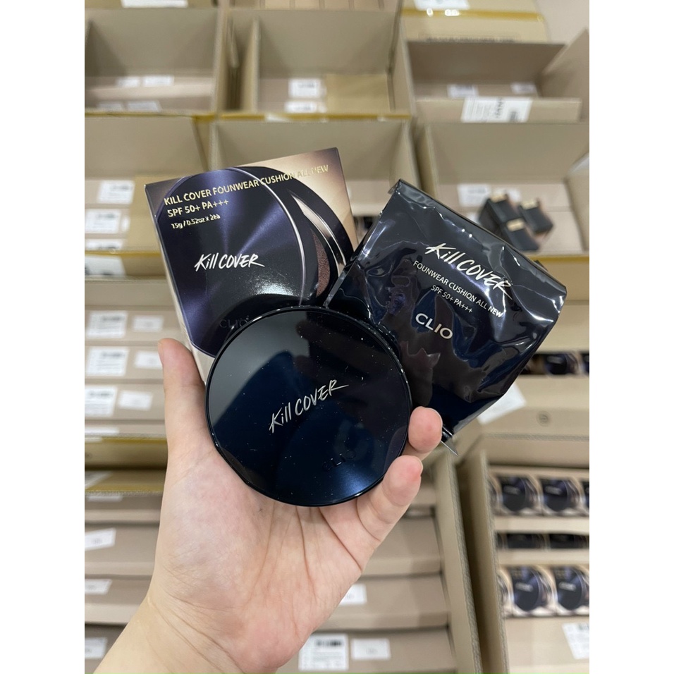 Phấn Nước Làm Mịn Lỗ Chân Lông CLIO KILL COVER FOUNWEAR CUSHION ALL NEW SPF50+ PA+++