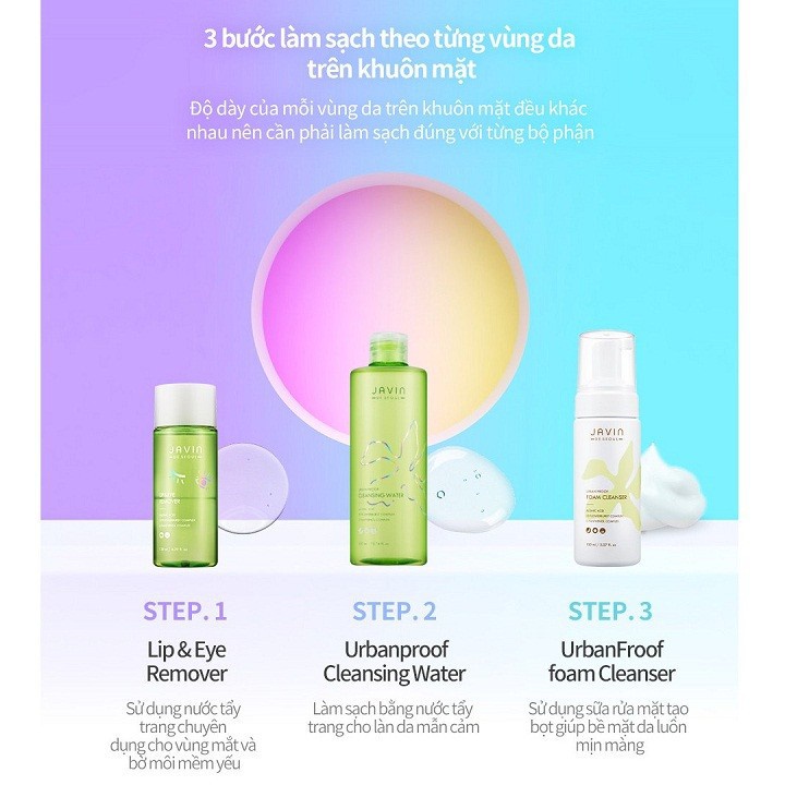 Nước Tẩy trang 300ml JAVIN 220K Hàn Quốc Javin de seoul