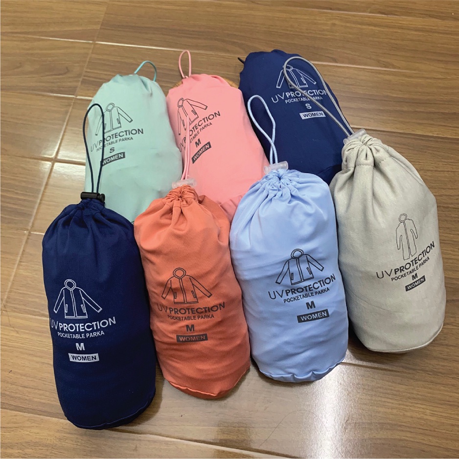 Áo chống nắng mỏng nhẹ cotton phối lưới hai bên eo thoáng khí tặng túi đựng áo JACWATER V300