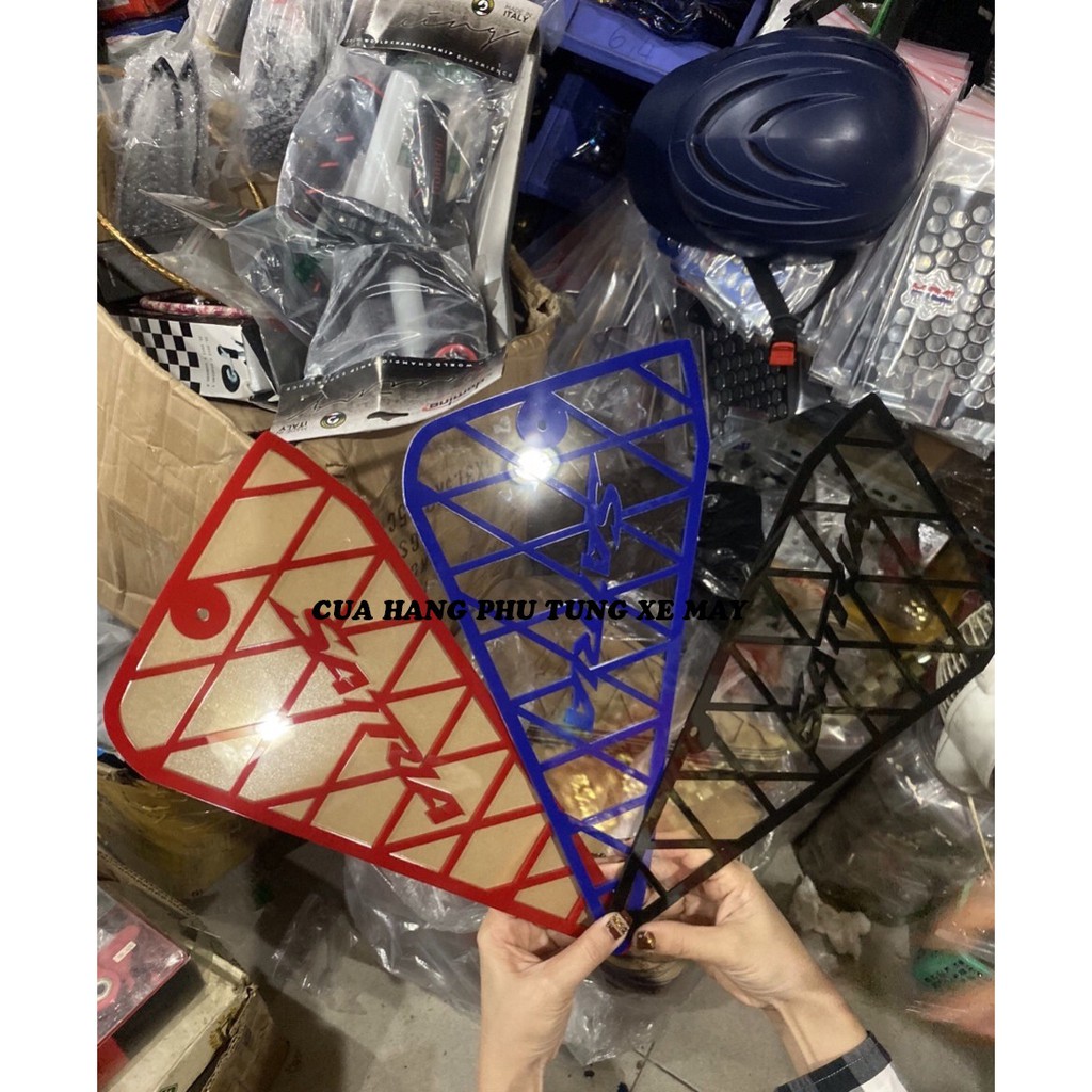 Ốp sườn mica cho xe Satria/ Raider Fi viền màu