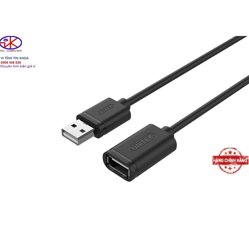 Cáp nối dài usb 3M Unitek Y-C417.Cáp USB nối dài 3m xịn.