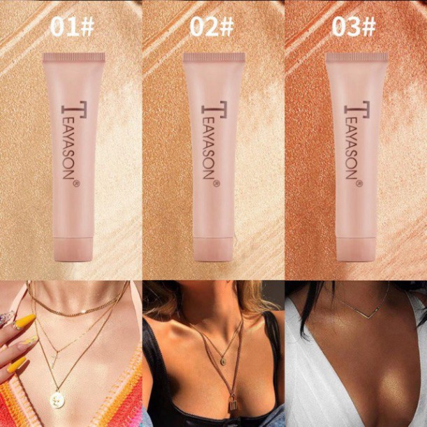 fo555 Kem Bắt Sáng Make Up Body Phong Cách Âu Mỹ Teayason Liquid Highlighter Oil Free