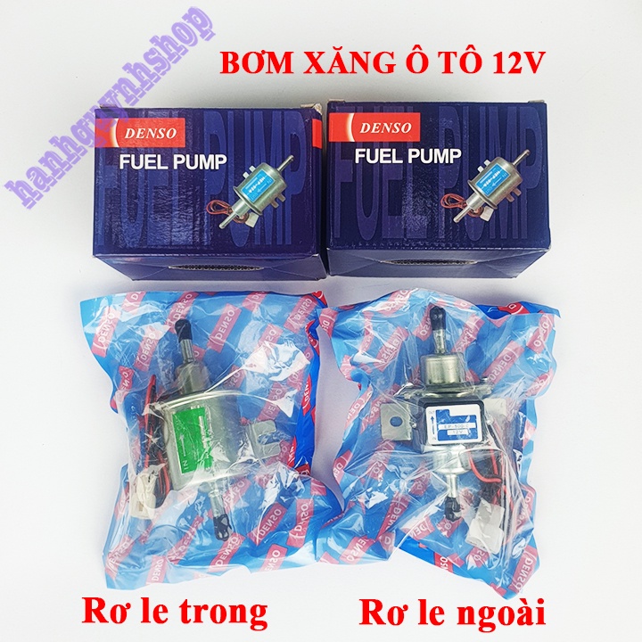Mô tơ bơm xăng, dầu ô tô, máy móc 12V Denso