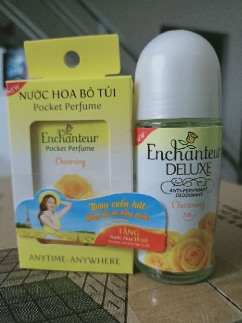 Lăn Enchanteur 50ml tặng nước hoa bỏ túi