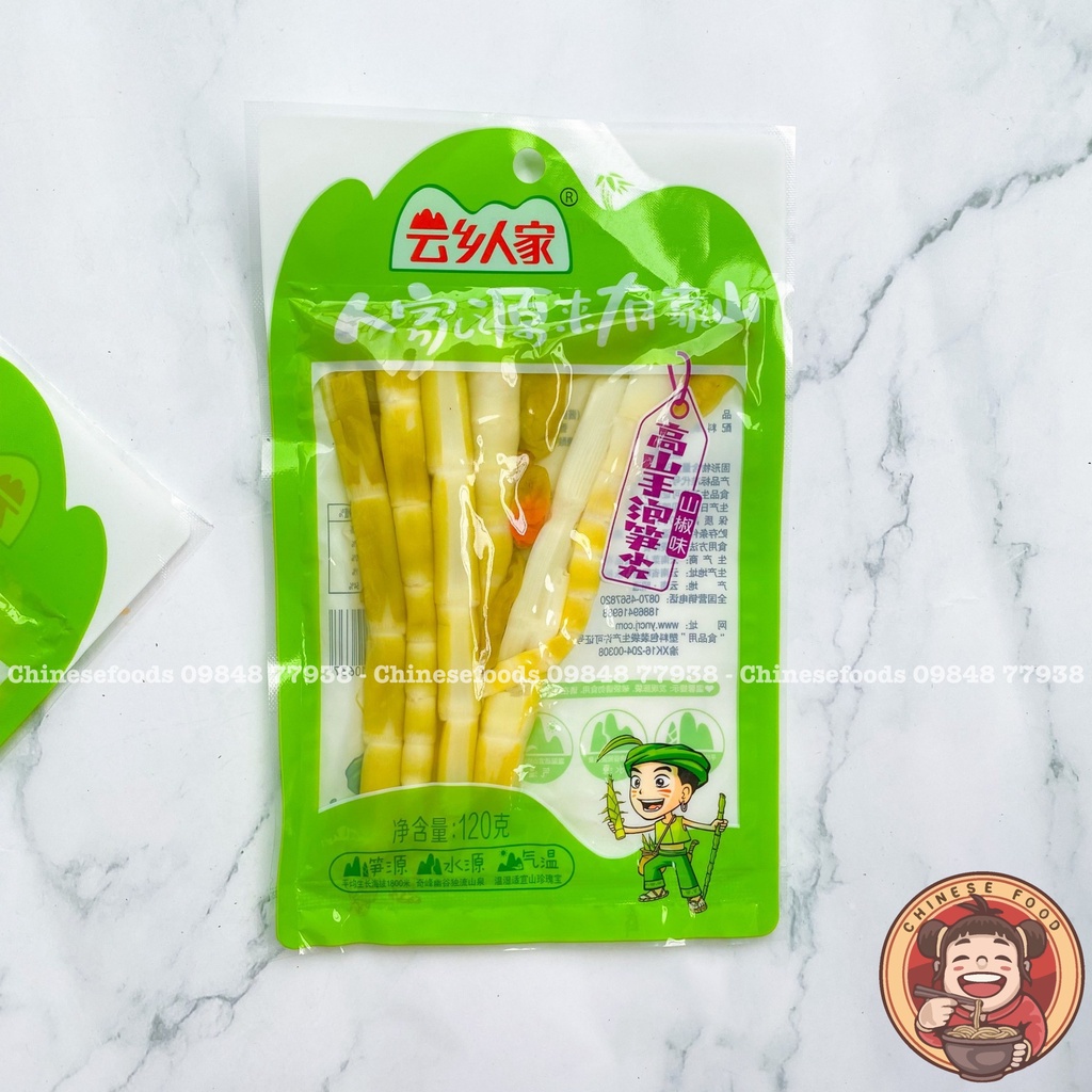 Măng Trúc Muối Cay 120g và 100g Đồ Ăn Vặt