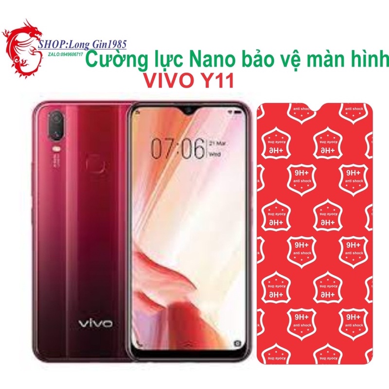 Vivo Y11 Cường lực Nano chống va đập chống trầy xước tốt