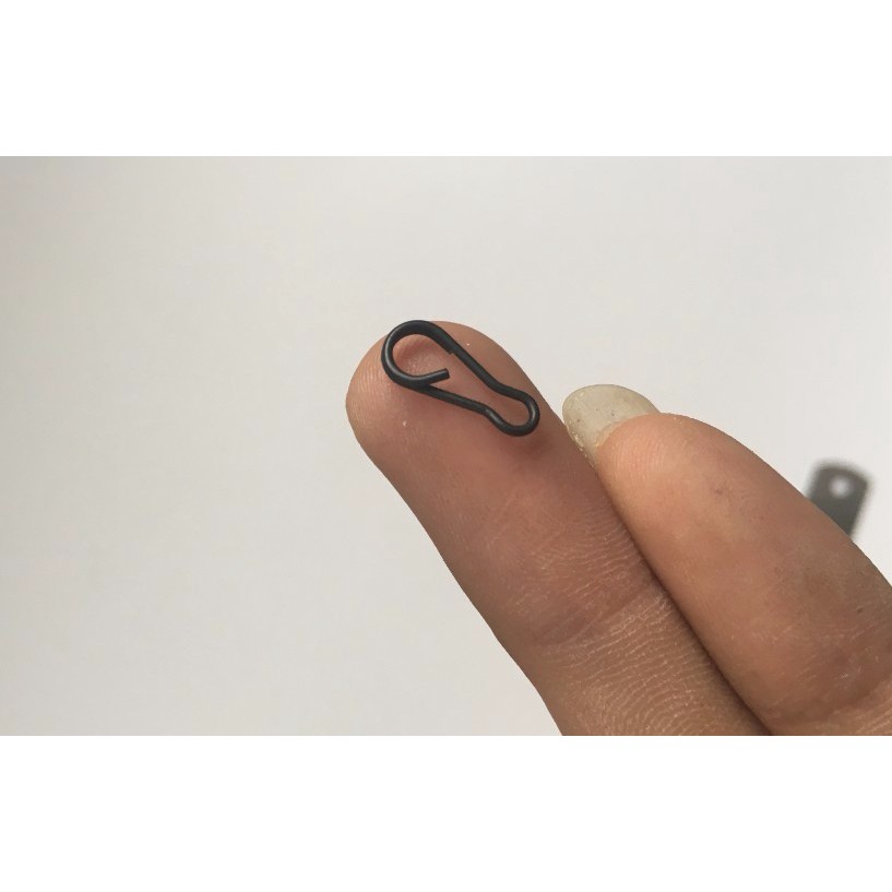 20 Kẹp Nối Mồi Câu Cá Màu Đen # 1#