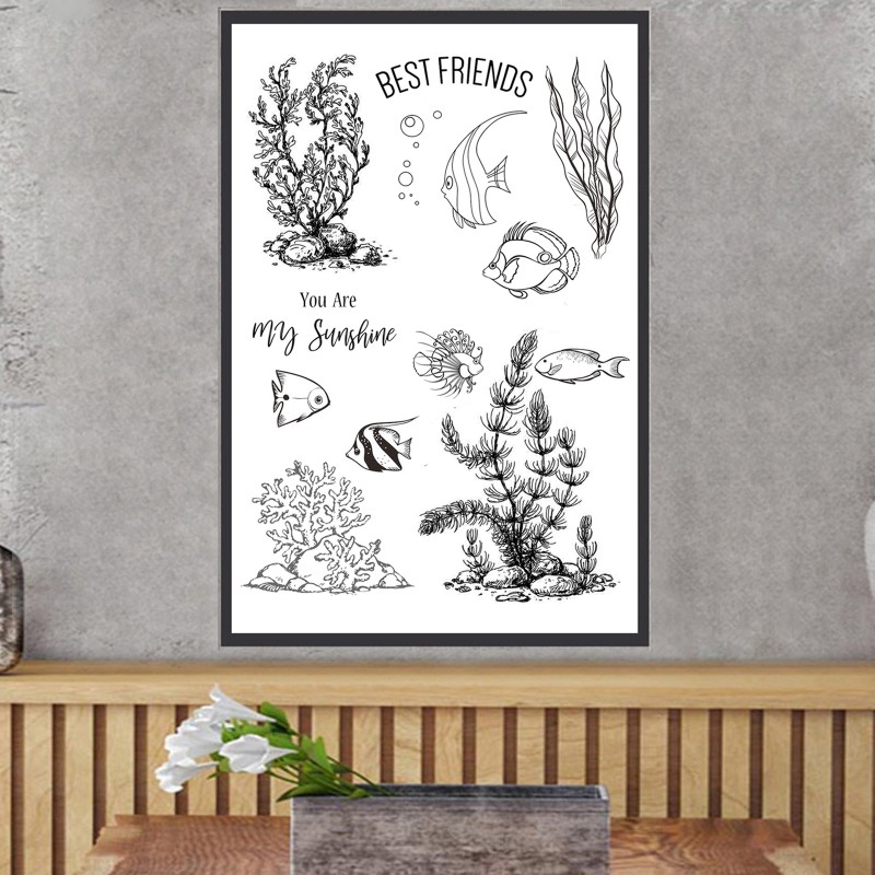 Con Dấu Silicon Trong Suốt Họa Tiết Xinh Xắn Dùng Để Trang Trí Thiệp