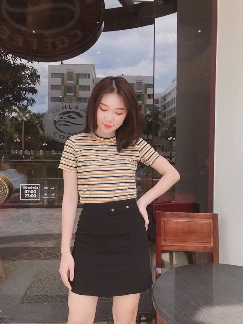 [Mã FASHIONT4WA2 giảm 10K đơn 50K] CHÂN VÁY CÔNG SỞ TUYẾT MƯA CÚC GỖ