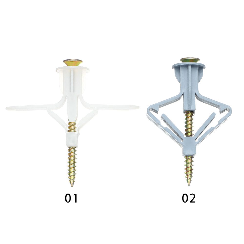 Ốc vít nở kiểu bướm chống xoay chuyển thiết thực gắn tường thạch cao cố định cho rèm cửa DIY