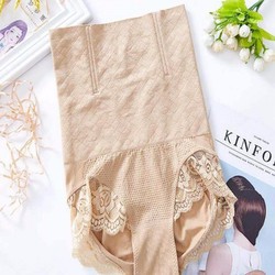 Quần Gen Nịt Bụng Cotton Viền Ren Cạp Cao,Định Hình Thon Gọn Vòng 2,Thanh Chống Cuộn|Gen Quần Không Đường Viền,Không Hằn | BigBuy360 - bigbuy360.vn