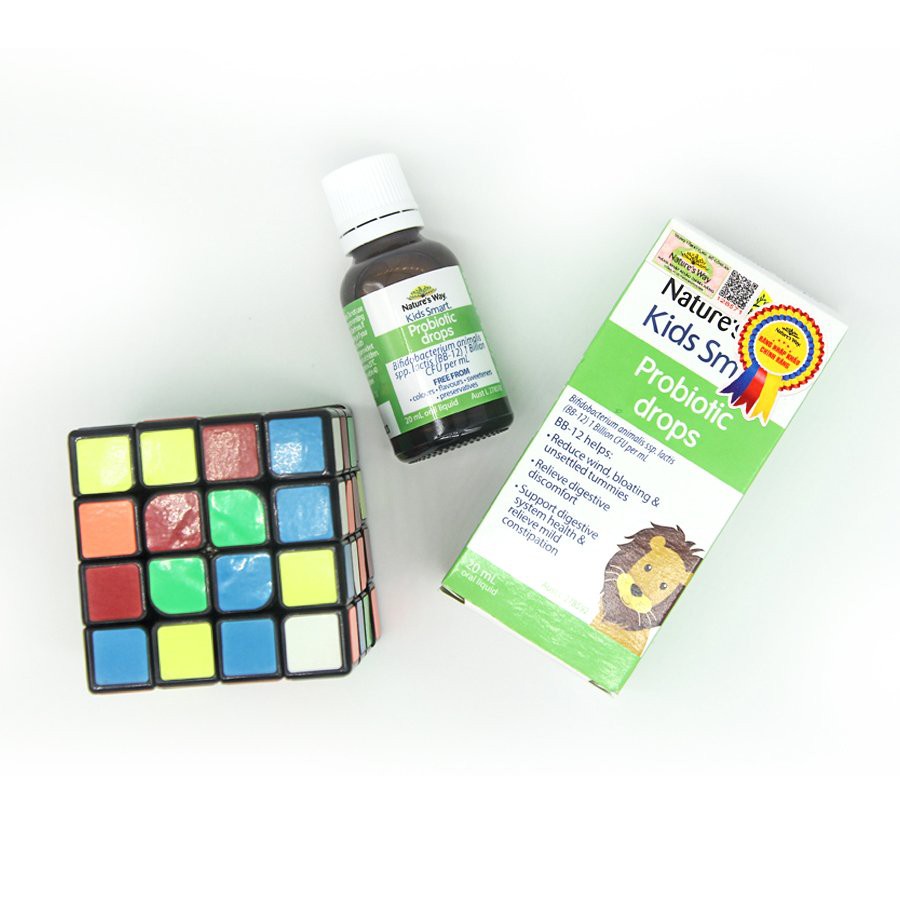 Combo Siro Uống Cho Bé Nature's Way Kids Smart Drops Probiotic Bổ Sung Men Vi Sinh 20ml, Siro Infant Drops VD3 10ml