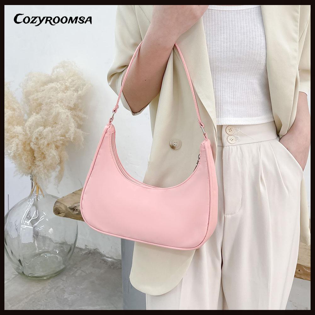 Thời Trang Túi Đeo Vai Màu Trơn Cho Nữ