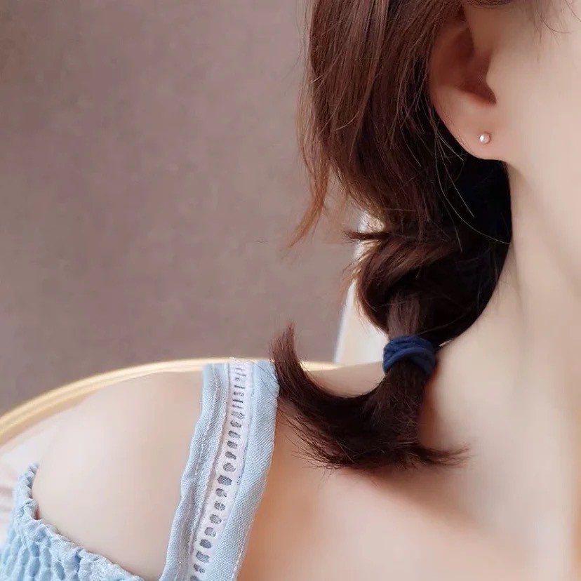 Khuyên Tai Bạc Ta, Khuyên Tai Nữ Chất Liệu Bạc Xinh Xắn Không Xỉn Màu, Bông Tai Bạc - Mã TSJB03
