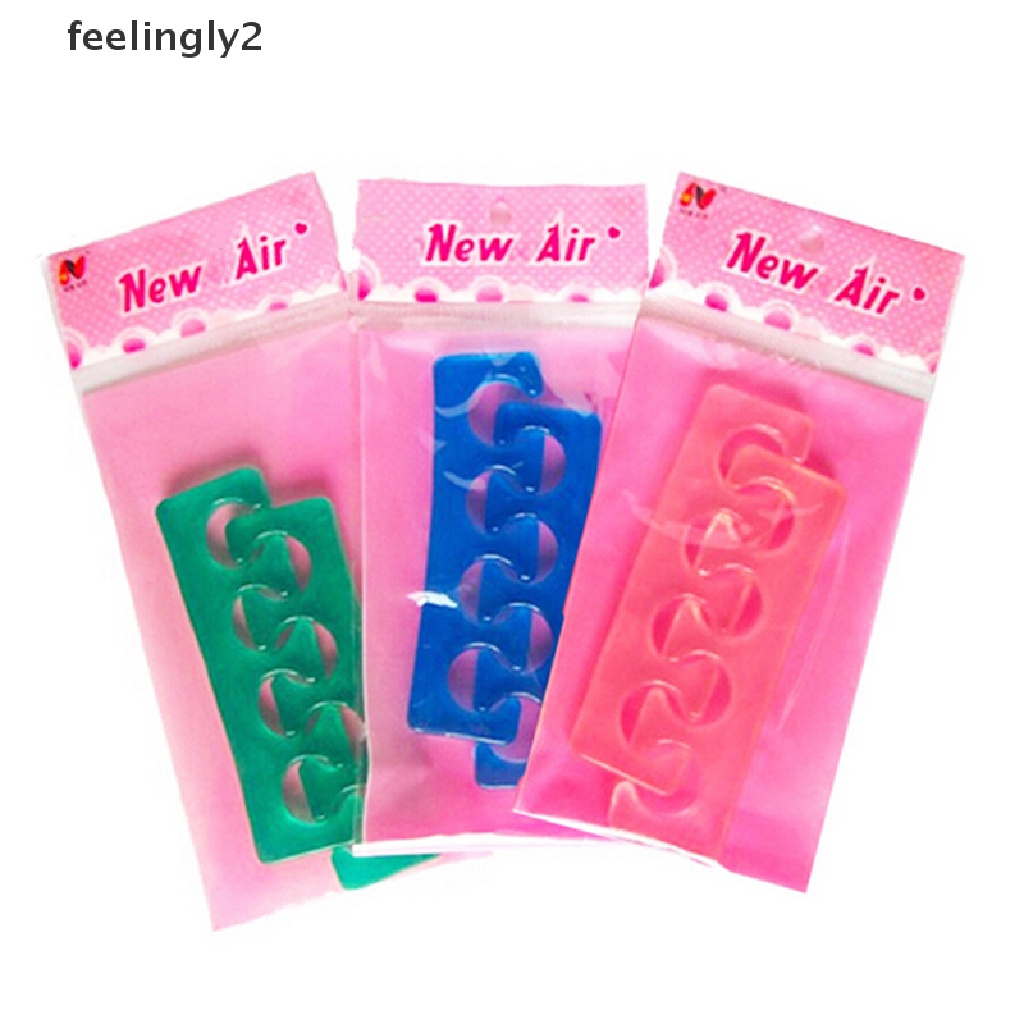 1 Cặp Dụng Cụ Tách Ngón Chân Bằng Silicon Mềm Tiện Dụng