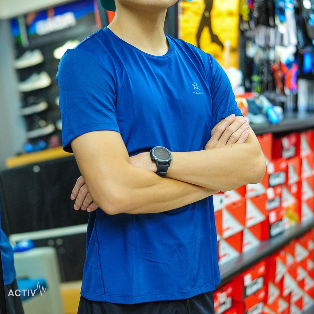 Áo Chạy Bộ Nam Kailas Wind Tunnel Functional T-Shirt Men's - Xanh Navy