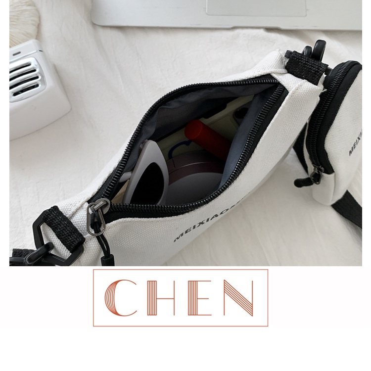 Túi tote đeo chéo nữ messenger vải canvas cao cấp dùng đi chơi du lịch giá rẻ TX68