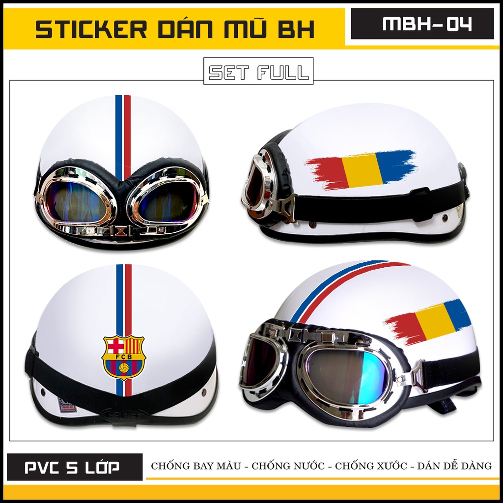 Sticker Dán Nón Bảo Hiểm Logo Câu Lạc Bộ Bóng Đá Chất Liệu Decal Dán Nón Chống Nước Tại Azsticker