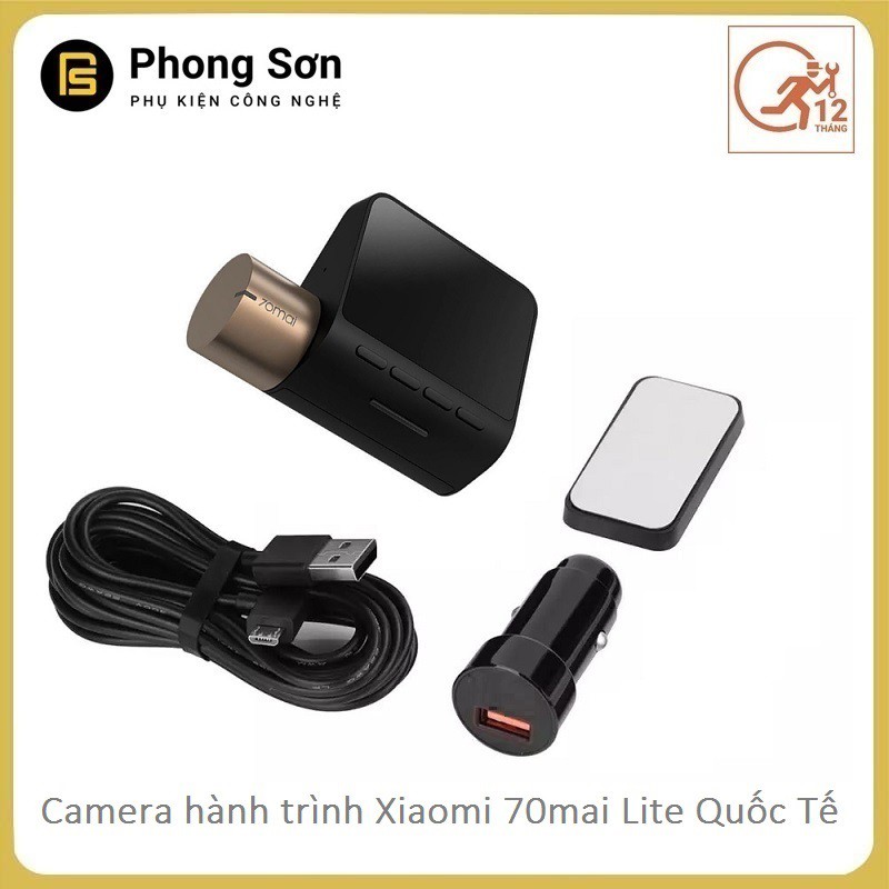 Camera hành trình Xiaomi 70mai Pro Lite Midrive D08 - Phiên Bản Quốc Tế (Bảo Hành 12 Tháng )