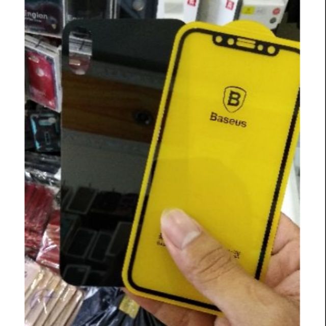 Kính cường lực 2 mặt trước và sau iphone x hiêu baseus