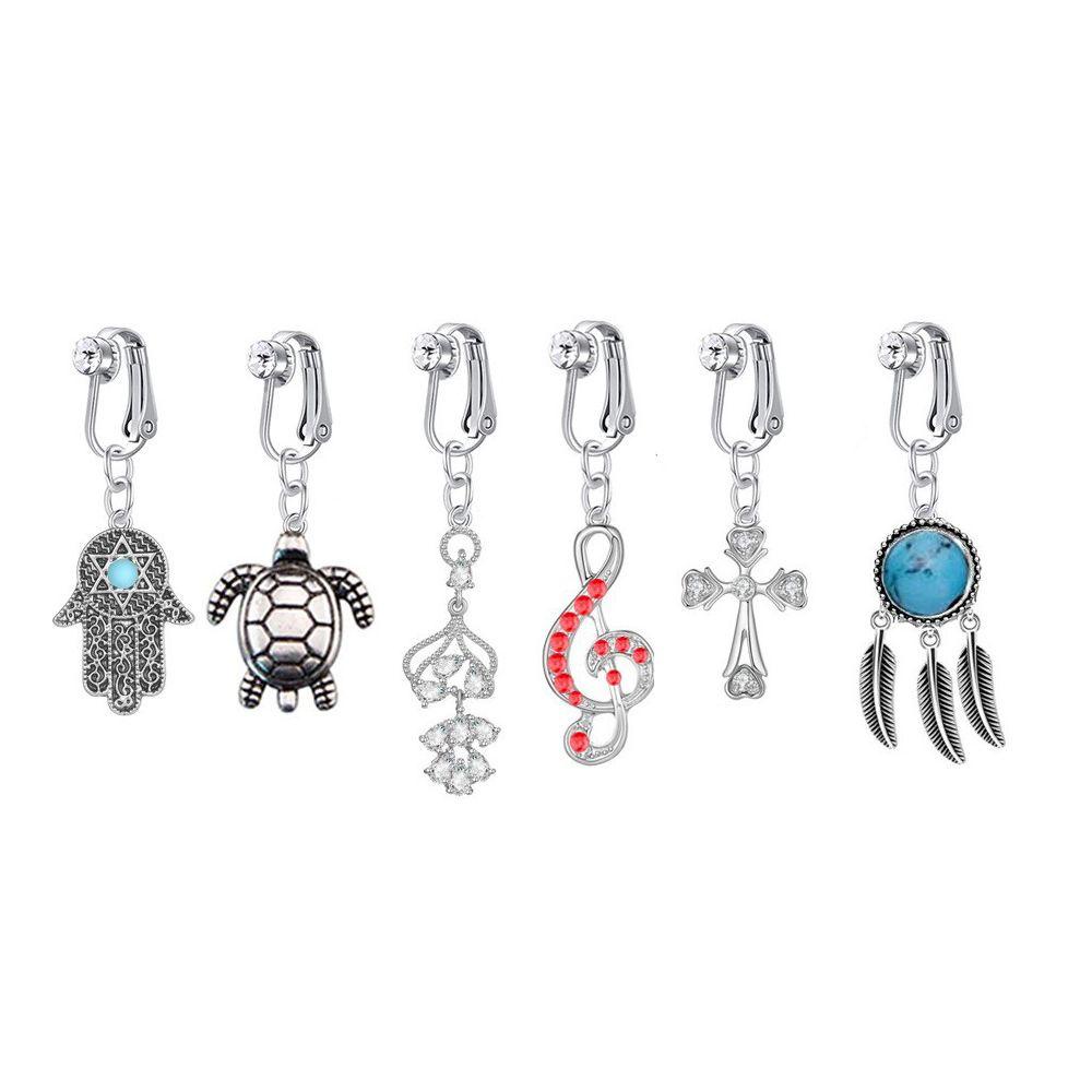 Khuyên Rốn Dạng Kẹp Không Cần Xỏ Khuyên Thời Trang