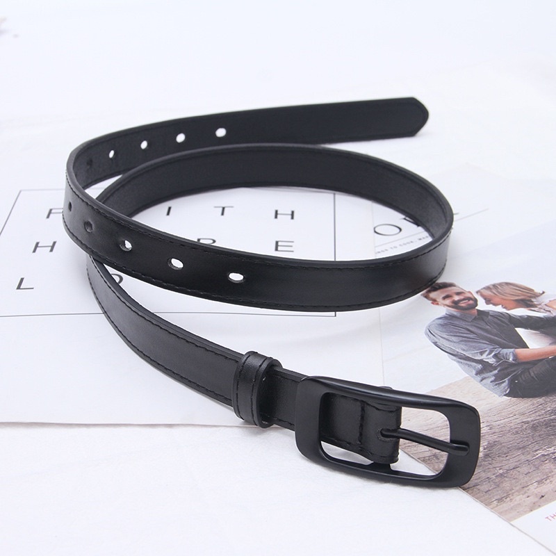 Thắt Lưng Da Pu Khóa Kim Loại Thiết Kế Thời Trang Nam/ Nữ