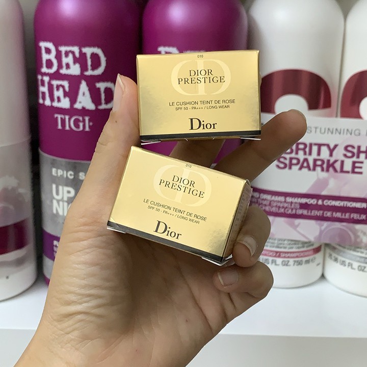 Phấn Nước Dior Prestige Le Cushion Teint De Rose #010 SPF50 PA+++ Long Wear Mini 4g