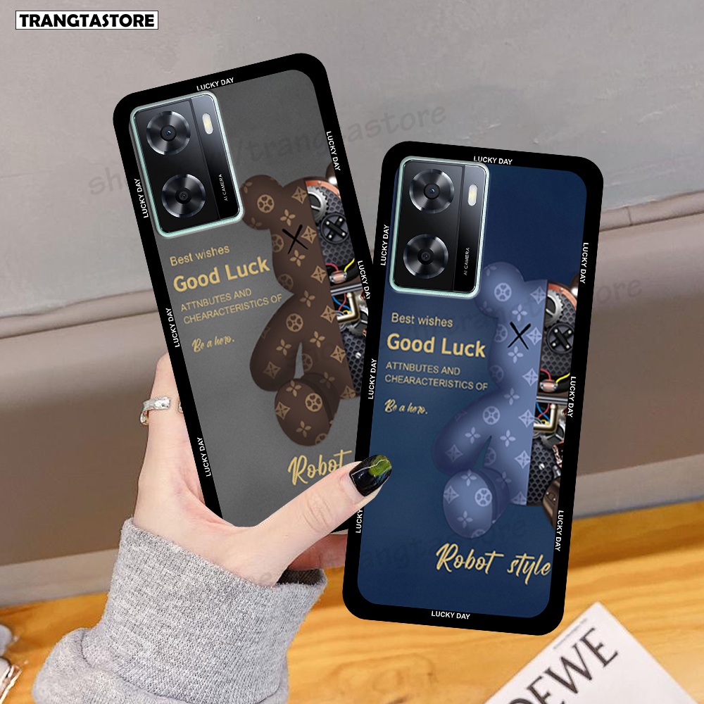 Ốp Oppo A57 4G in hình gấu Bearbrick,Mountain,xanh,đen,đỏ giá rẻ