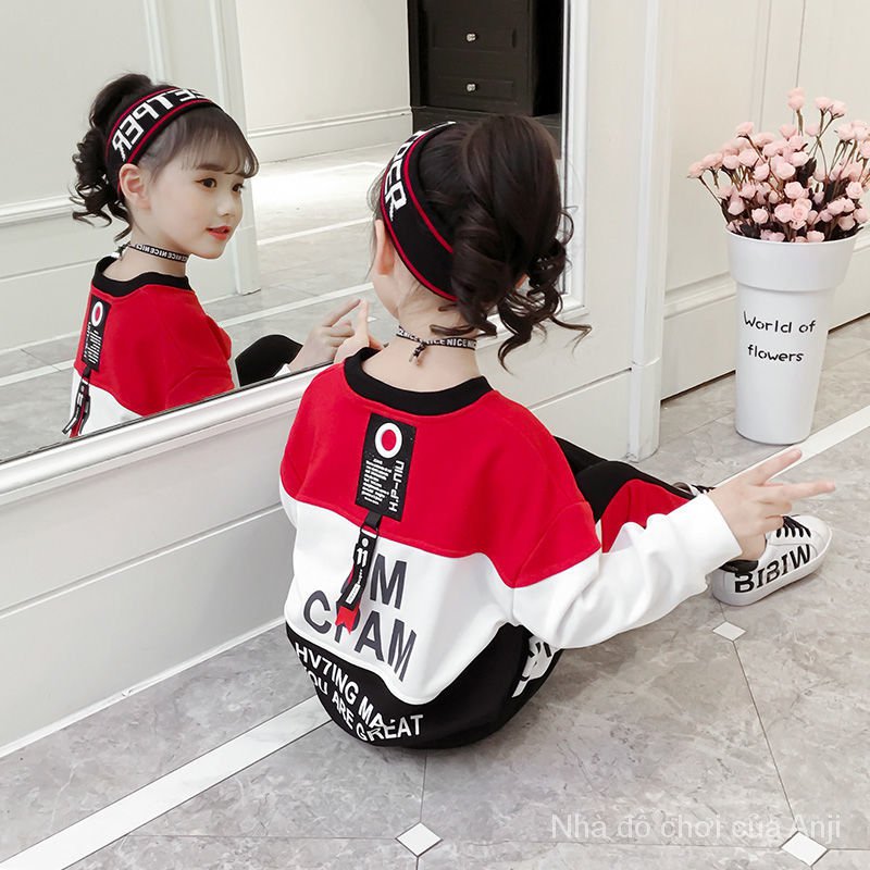 Girls Spring Suit Sweaters New Kids Fashion Baby Girls Spring And Autumn, Two Piece Children's Clothes