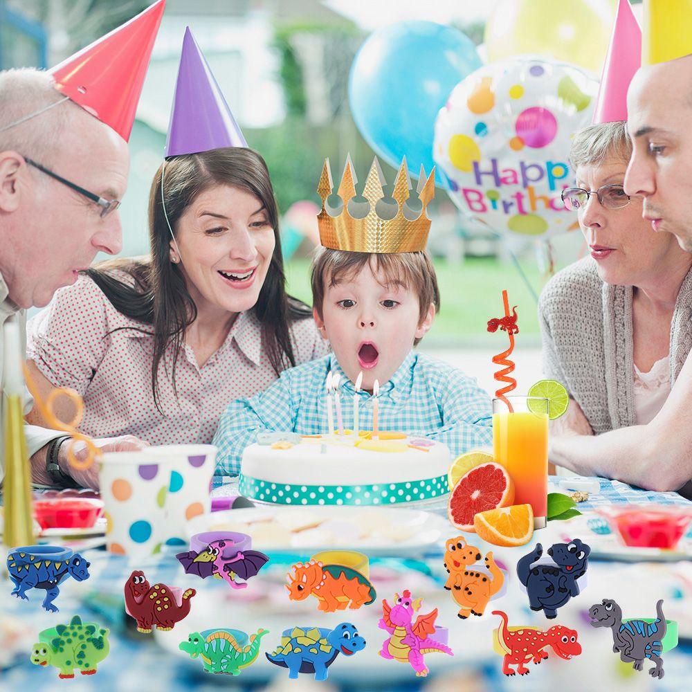 SUENIN Móc Khóa Khủng Long Kèm Ống Hút Dễ Thương