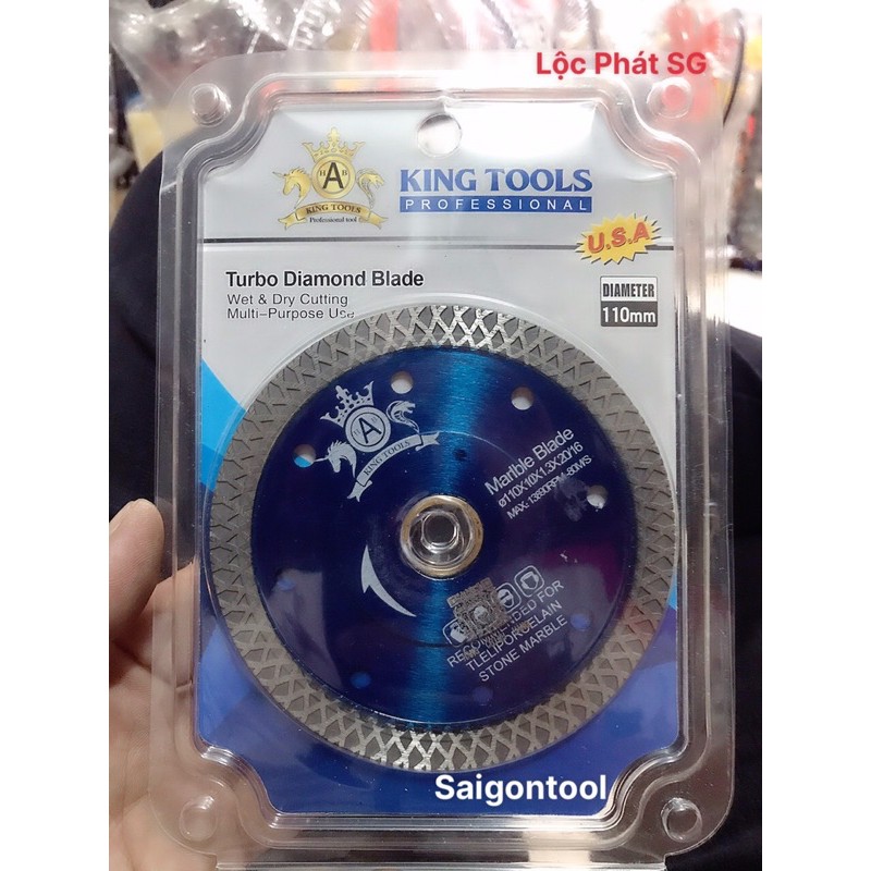 Lưỡi cắt đá hoa cương Cao cấp Kingtools Pro  - Turbo Diamond Blade