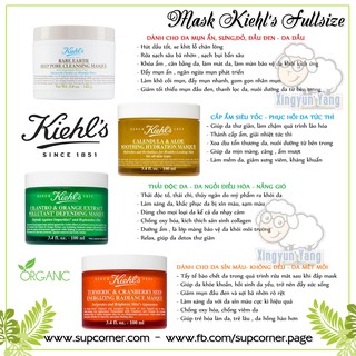 [ORDER US CÓ BILL ] {Fullsize 100ml /142gr } Mặt nạ Kiehls các loại - Kiehl's Mask