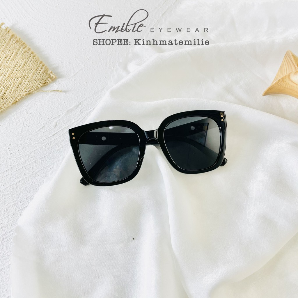 Kính mát nam nữ GM chất liệu nhựa mắt chống UV400 Emilie eyewear KUKU