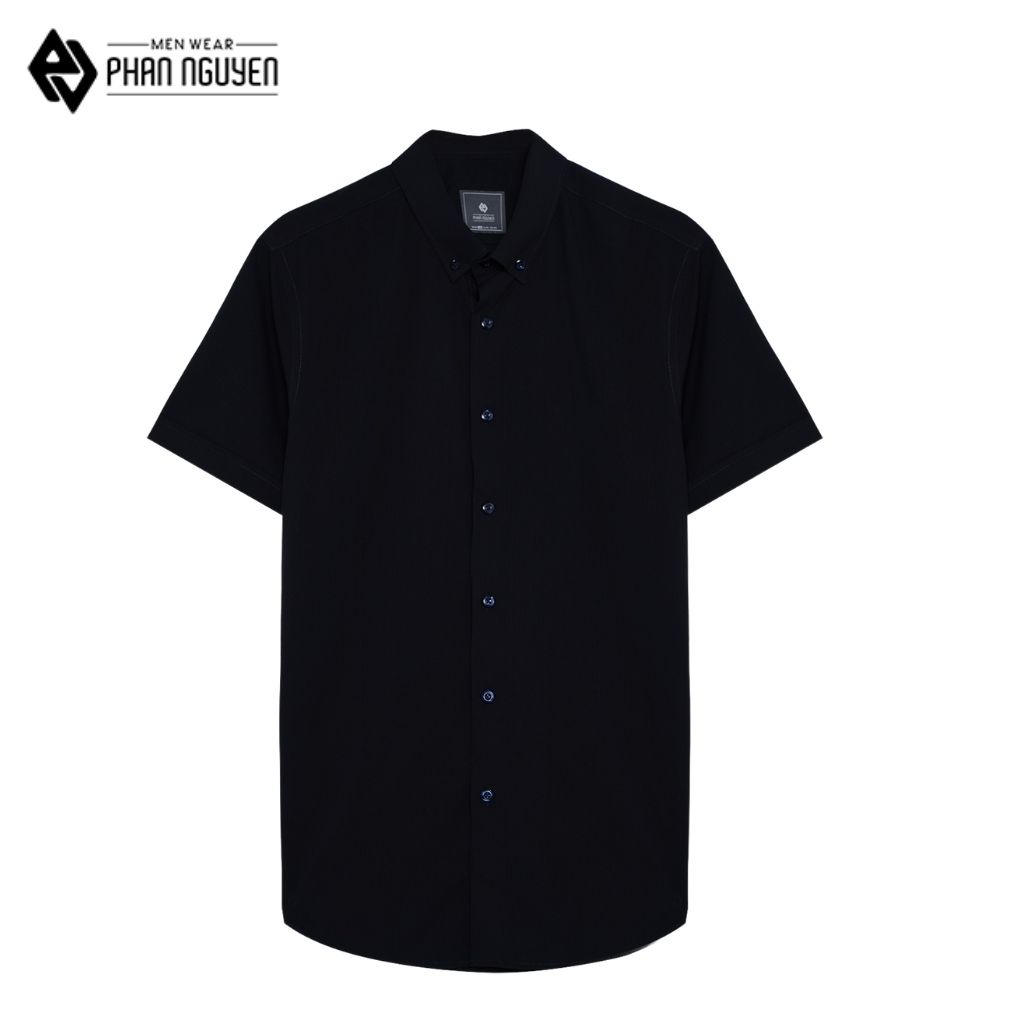 Áo Sơ Mi Nam PHAN NGUYỄN Dáng Slim Fit Ôm Vừa, Chất Vải Bambo Thoáng Mát, Thấm Hút Tốt SMC.370