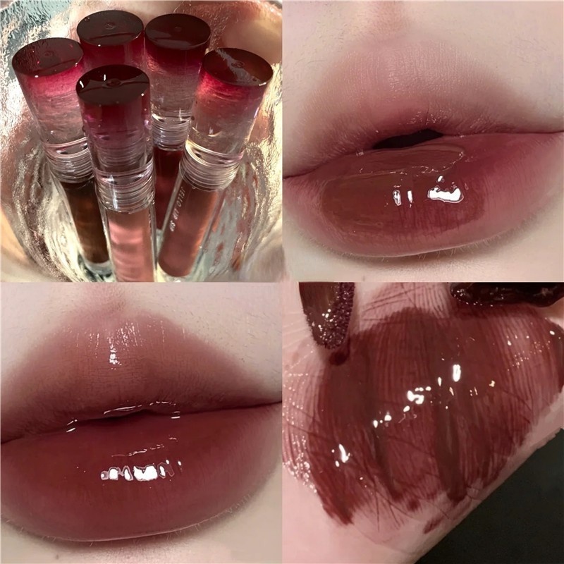Son bóng Oulesong dưỡng ẩm mềm mại chống thấm nước nhiều màu tùy chọn HSU
