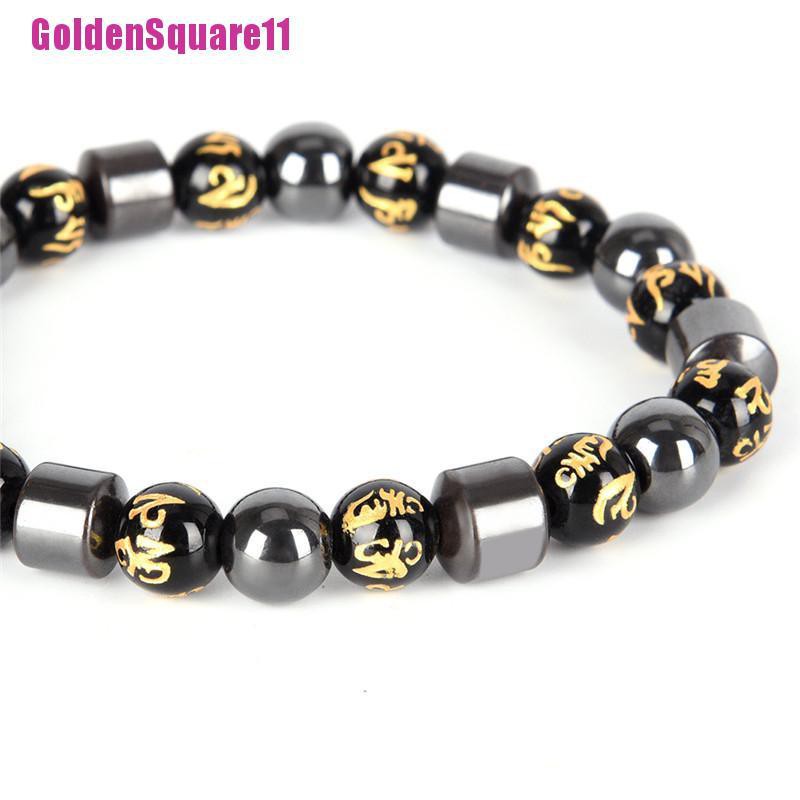 Vòng Tay Chuỗi Hạt Đá Hematite Từ Tính Giúp Giảm Cân Hiệu Quả