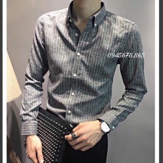 Sơ mi kẻ đẹp phong cách body Hàn Quốc
