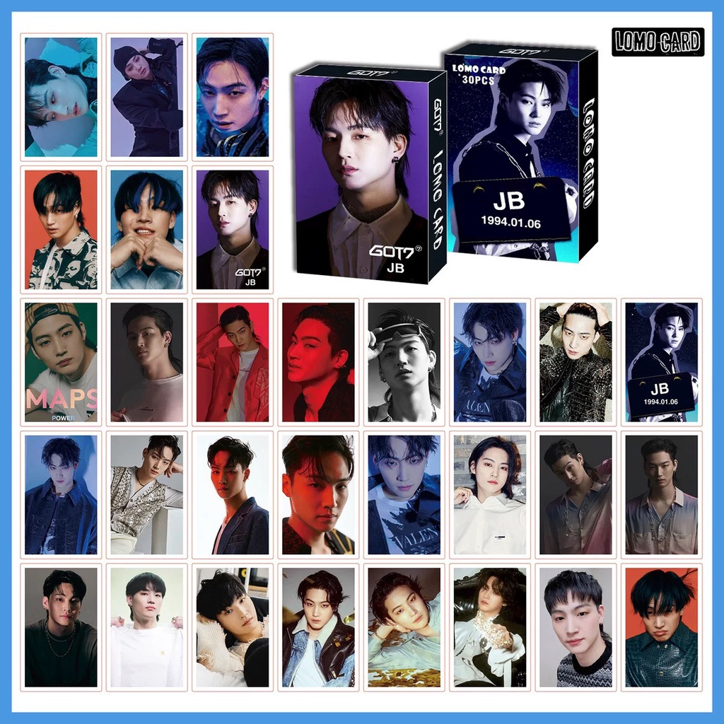 Got7 Album Photocard Mark JB Jackson Lomo Card 30pcs/box