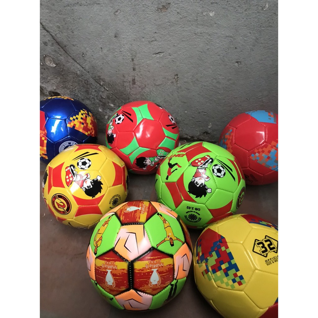 Quả bóng đá trẻ em cho bé size số 2_Phù hợp tuổi từ 1 - 5 tặng túi lưới và kim bơm