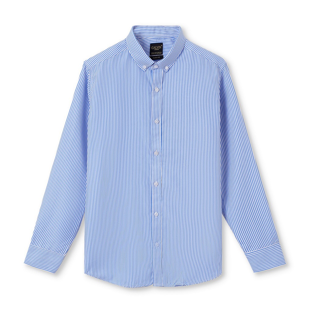 Áo sơ mi nam Galvin họa tiết dài tay chất cotton co giãn form ôm SMGV138 - Leo Vatino